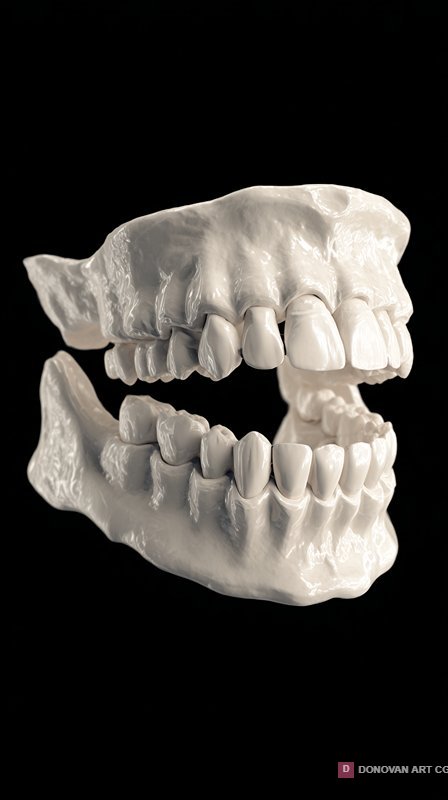 Anatomical 3D Human Jaw and Dental Scan
