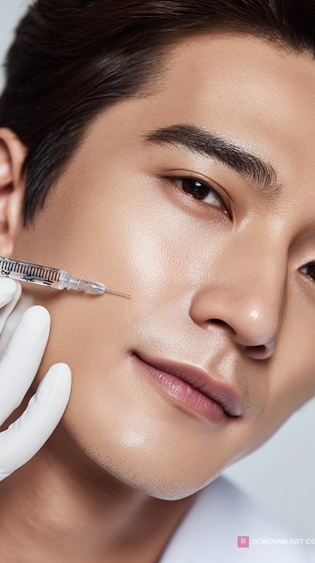 Flawless Male Skin Medical Injection Treatment