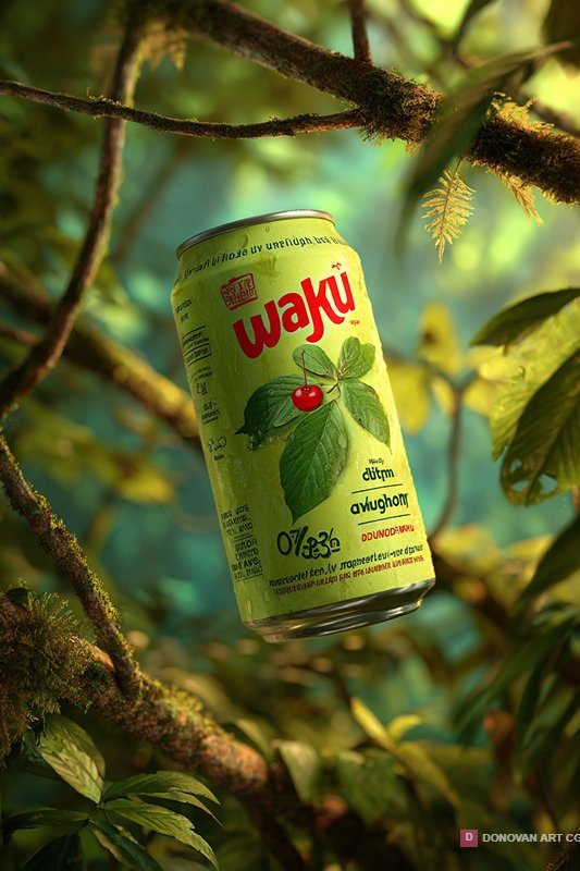 น้ำอัดลม Waku รสเชอร์รี่สดชื่น