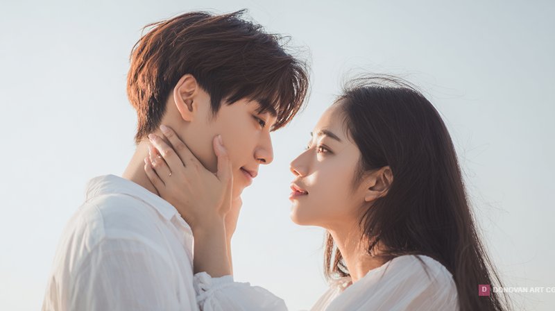 คู่รักในบรรยากาศโรแมนติก