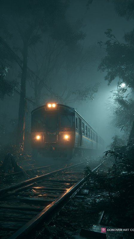 รถไฟในป่าอันมืดมิด
