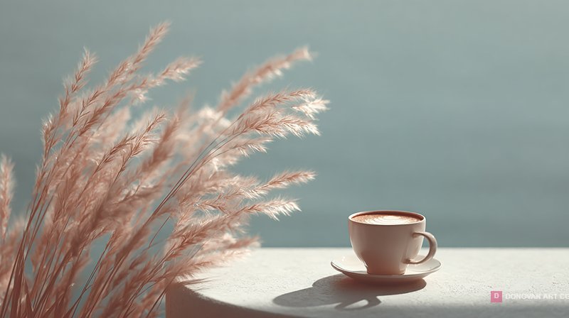 กาแฟในบรรยากาศธรรมชาติที่เงียบสงบ