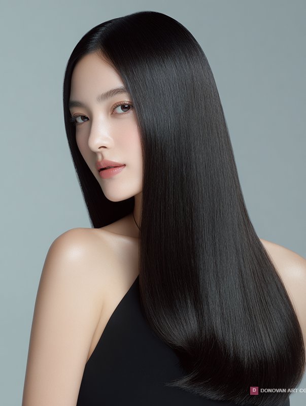 ทรงผมยาวสลวยสวยงามสำหรับแฟชั่น