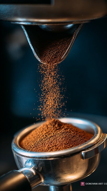 การชงกาแฟด้วยผงกาแฟสด