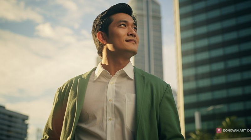 ชายหนุ่มในเมืองสมัยใหม่