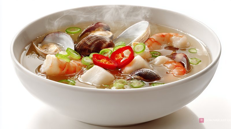ซุปทะเลสดใหม่ รสชาติเข้มข้น