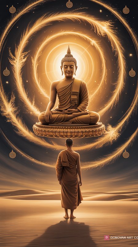 พระพุทธรูปในแสงสว่างแห่งจิตวิญญาณ