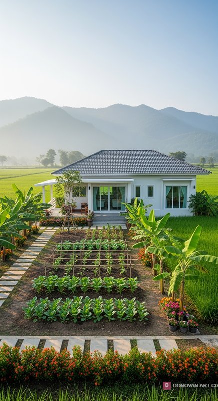บ้านสวนสวยท่ามกลางธรรมชาติ