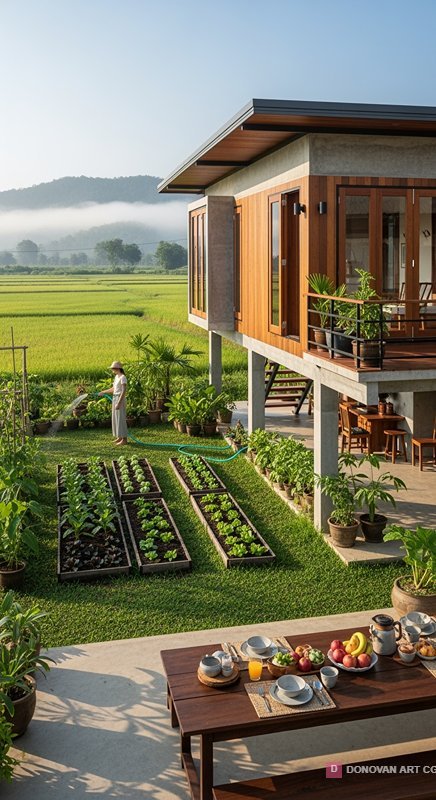 บ้านสวนสวยท่ามกลางธรรมชาติ