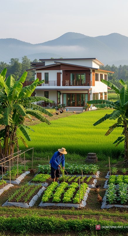บ้านสวนสวยท่ามกลางธรรมชาติ