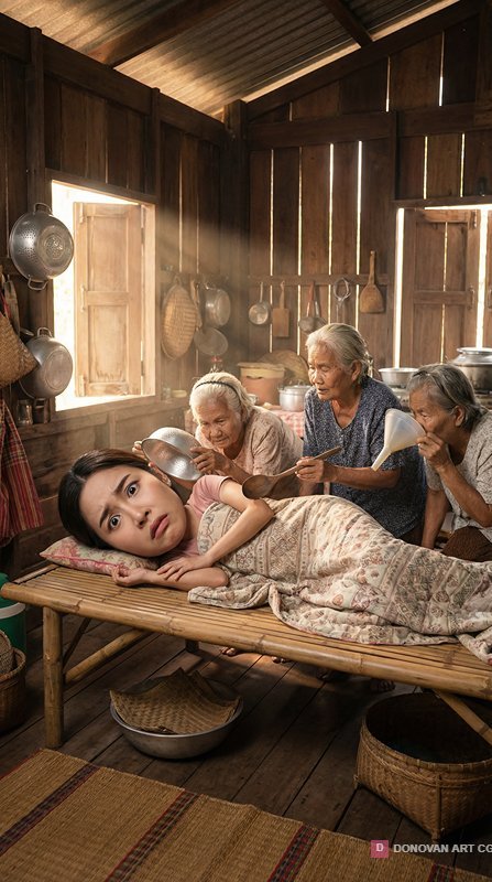 การดูแลผู้ป่วยในบ้านไม้เก่า