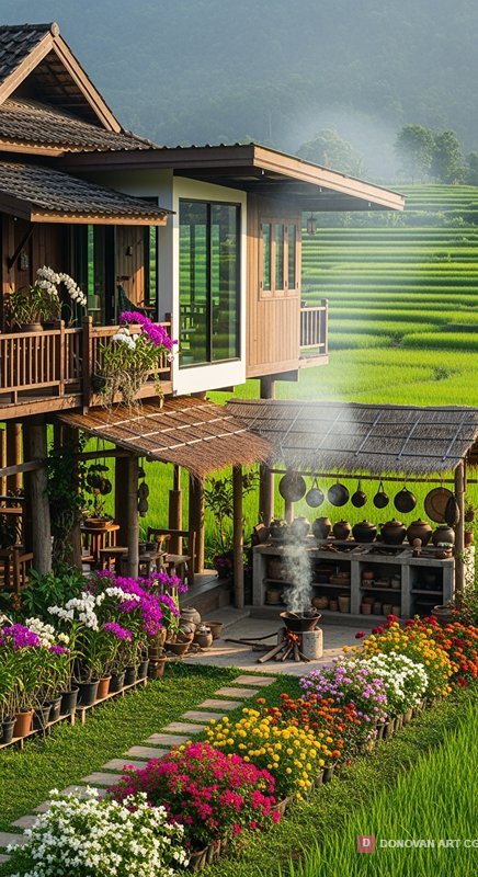 บ้านสวนสวยท่ามกลางธรรมชาติ