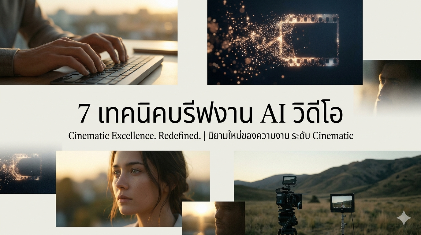 เลิกสุ่มมั่ว! 7 เทคนิคบรีฟ AI วิดีโอให้ดูแพงระดับ Cinematic