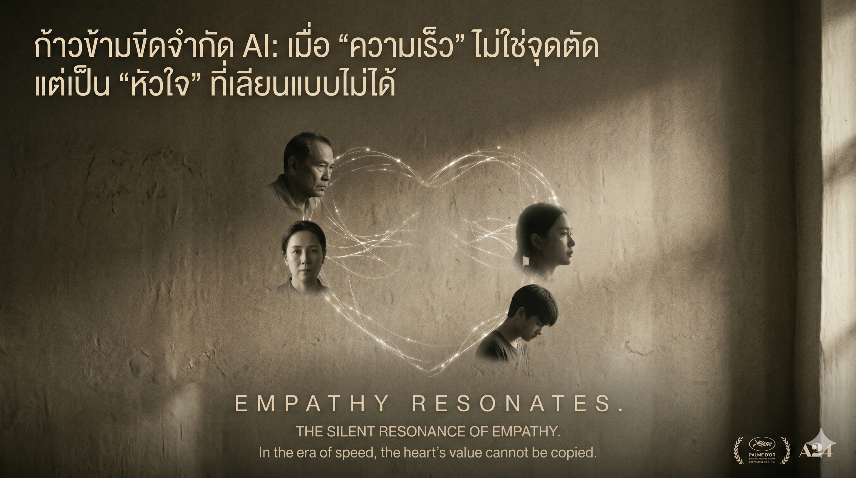 ก้าวข้ามขีดจำกัด AI: เมื่อ "ความเร็ว" ไม่ใช่จุดตัด แต่เป็น "หัวใจ" ที่เลียนแบบไม่ได้